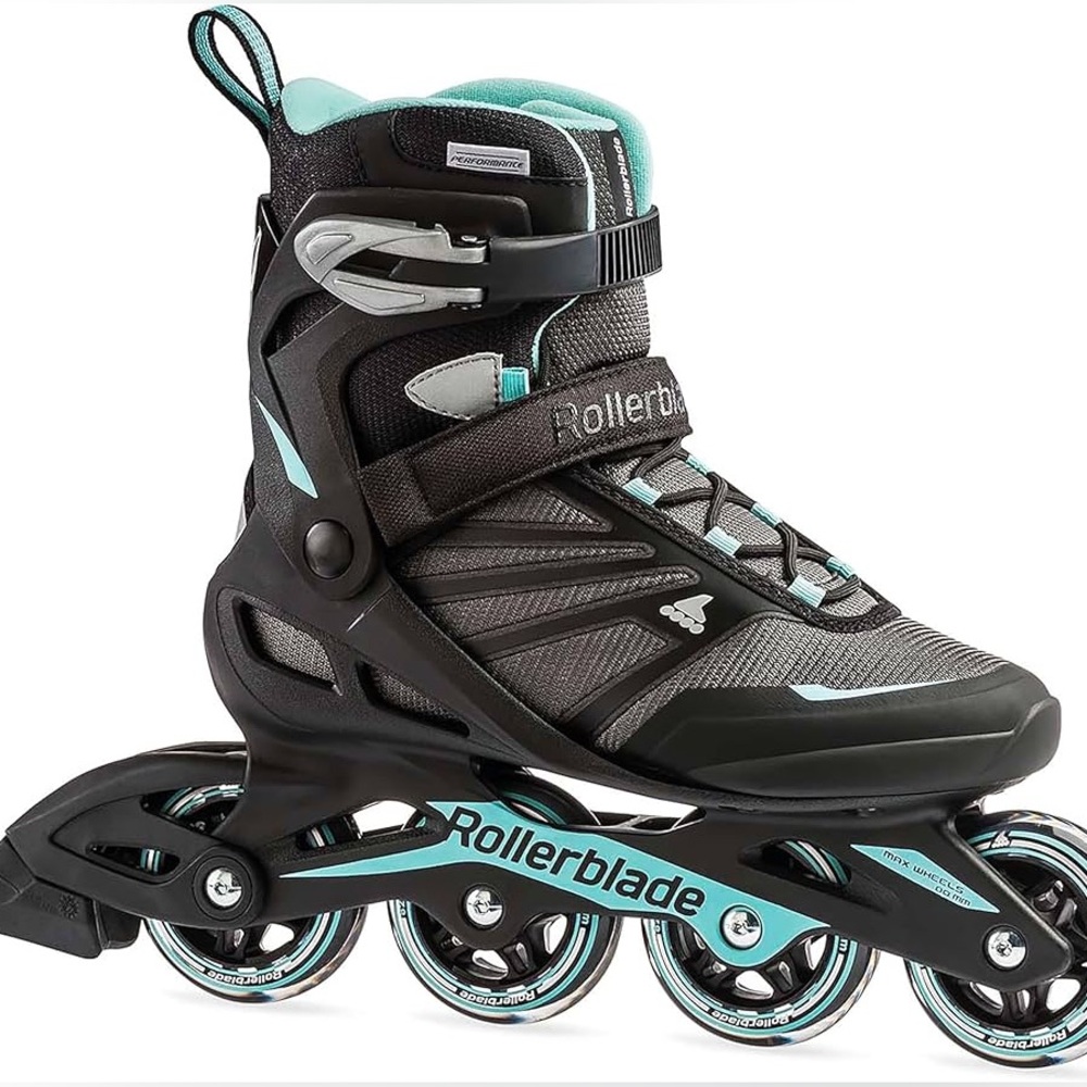 Adult Women’s Rollerblade Zetrablade Fitness Inline Skate Black & Blue Size 7